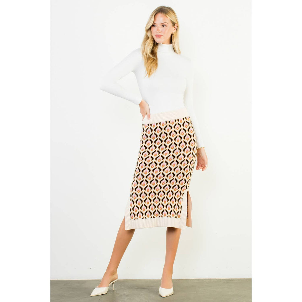 Retro Vibes Midi Skirt