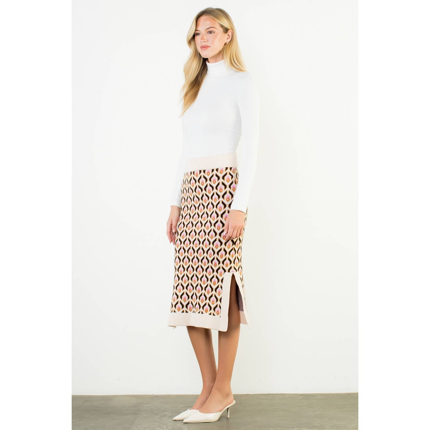 Retro Vibes Midi Skirt