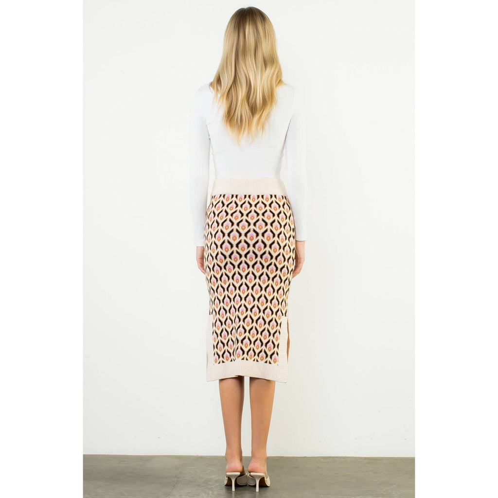 Retro Vibes Midi Skirt