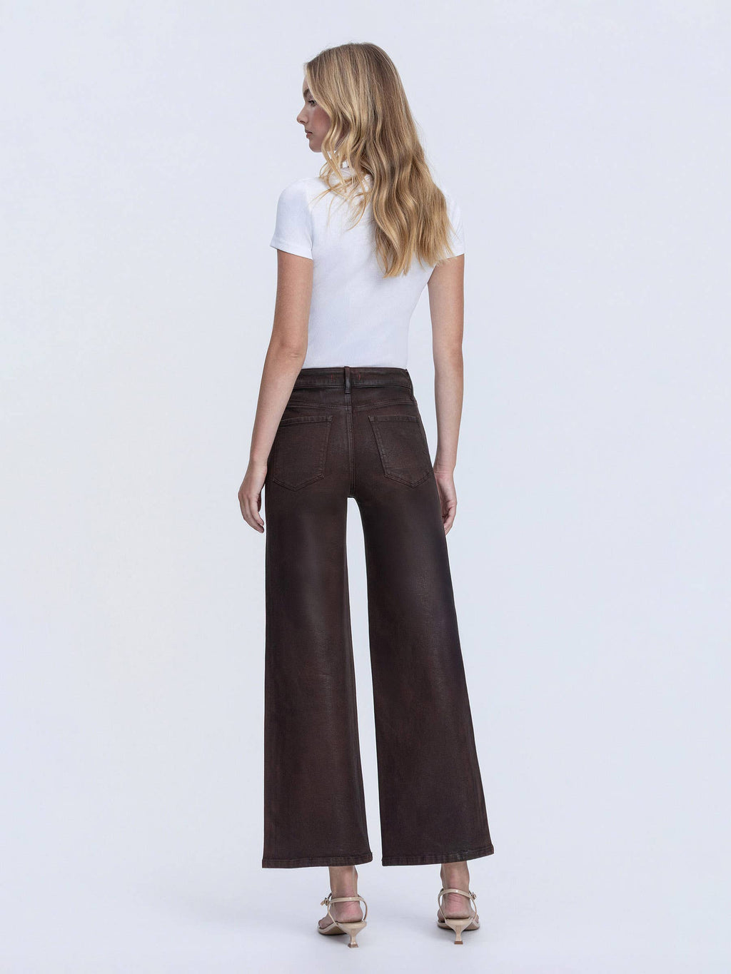 High Rise Coffee Jeans