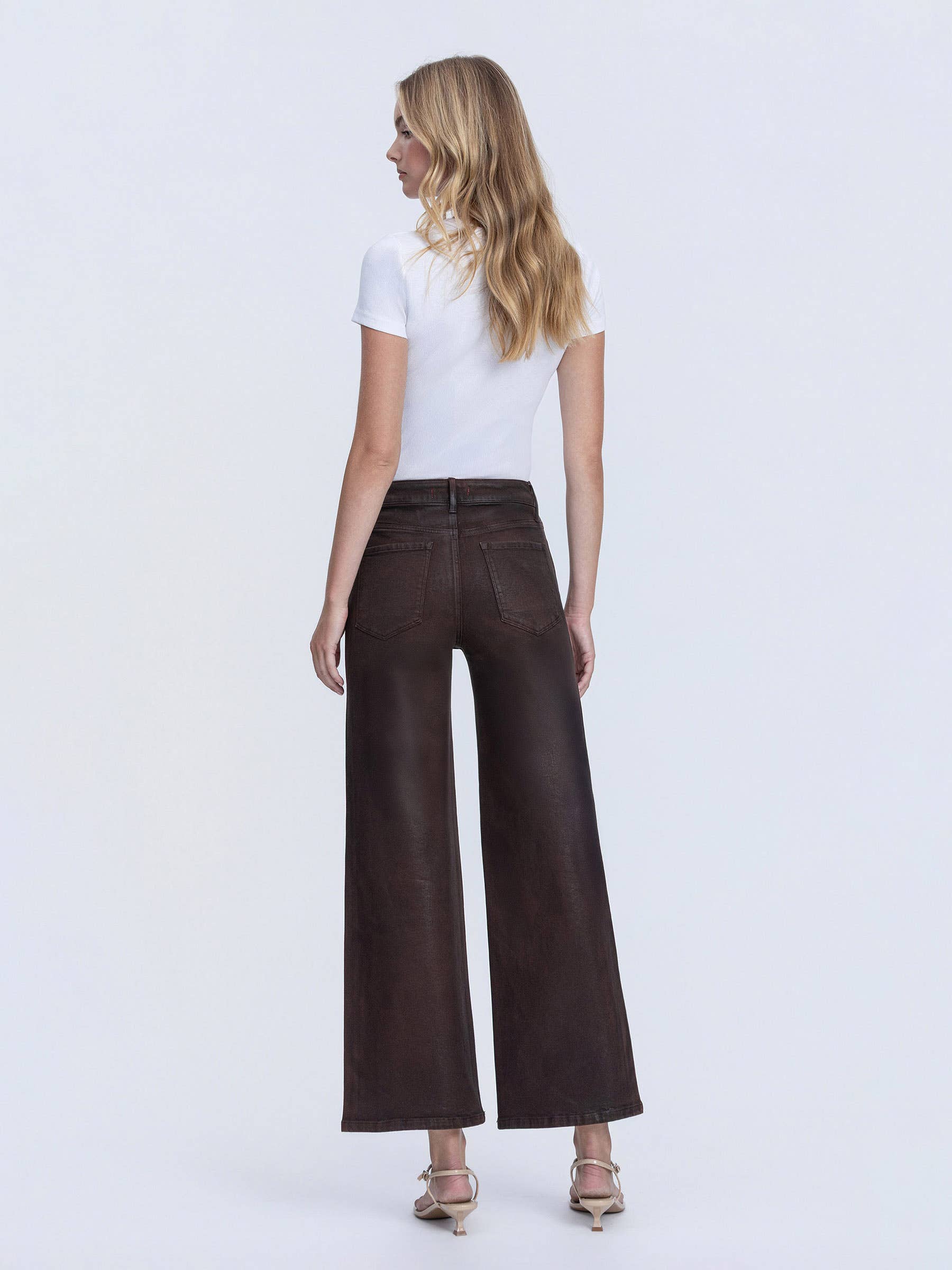 High Rise Coffee Jeans