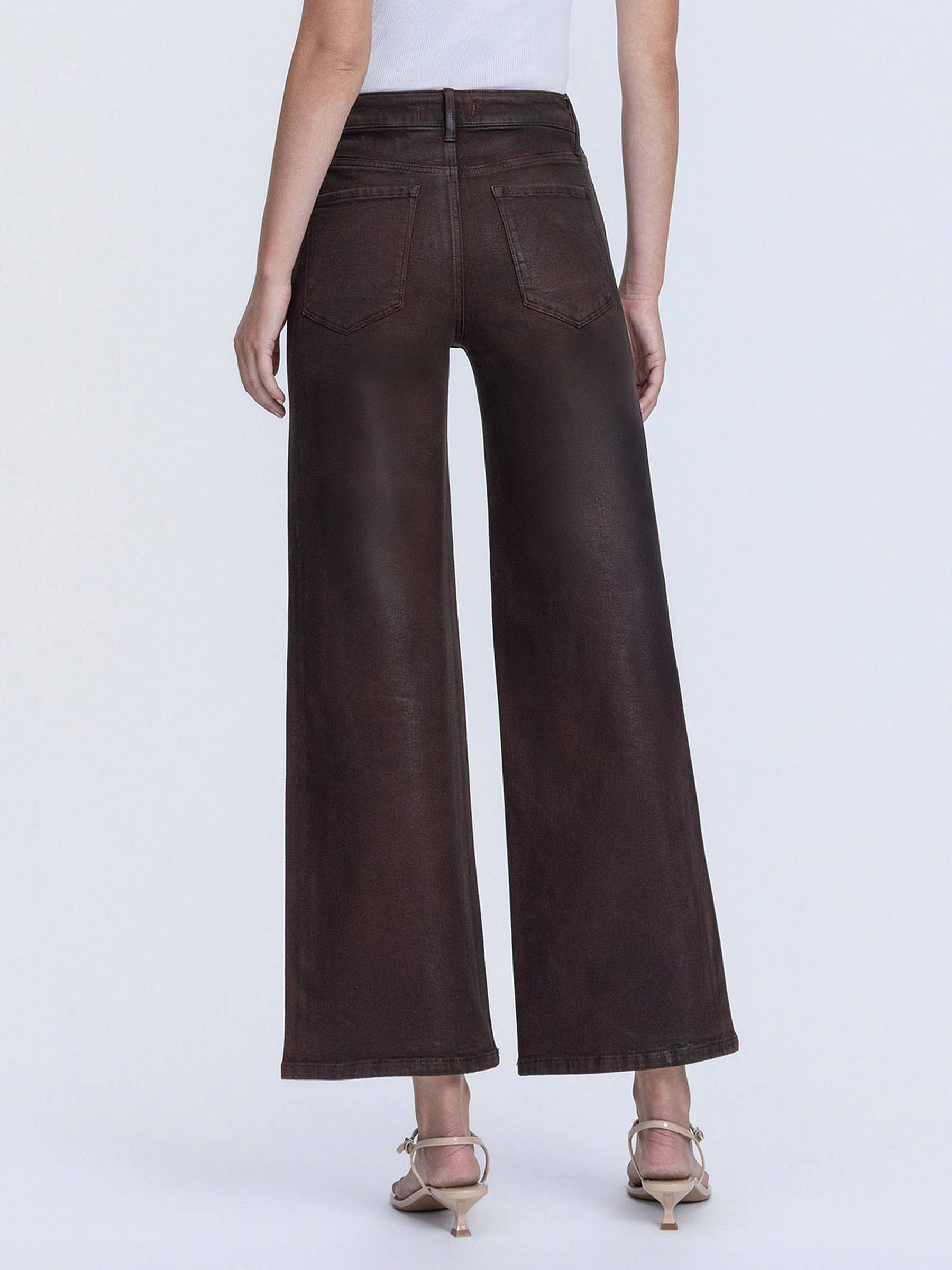 High Rise Coffee Jeans
