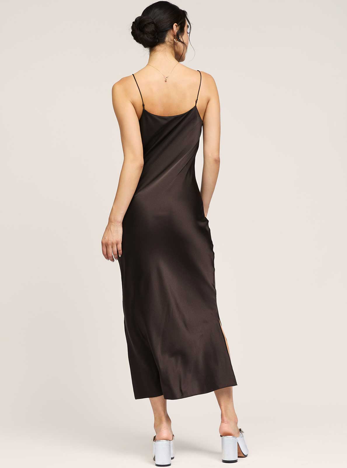 Silk Slip Midi Dress