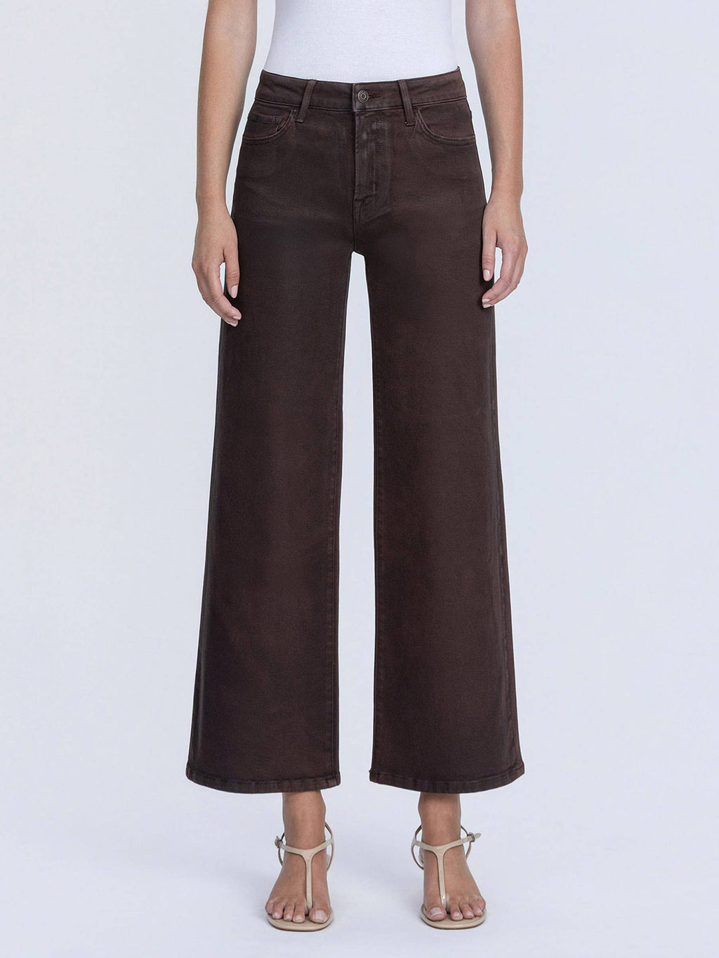 High Rise Coffee Jeans
