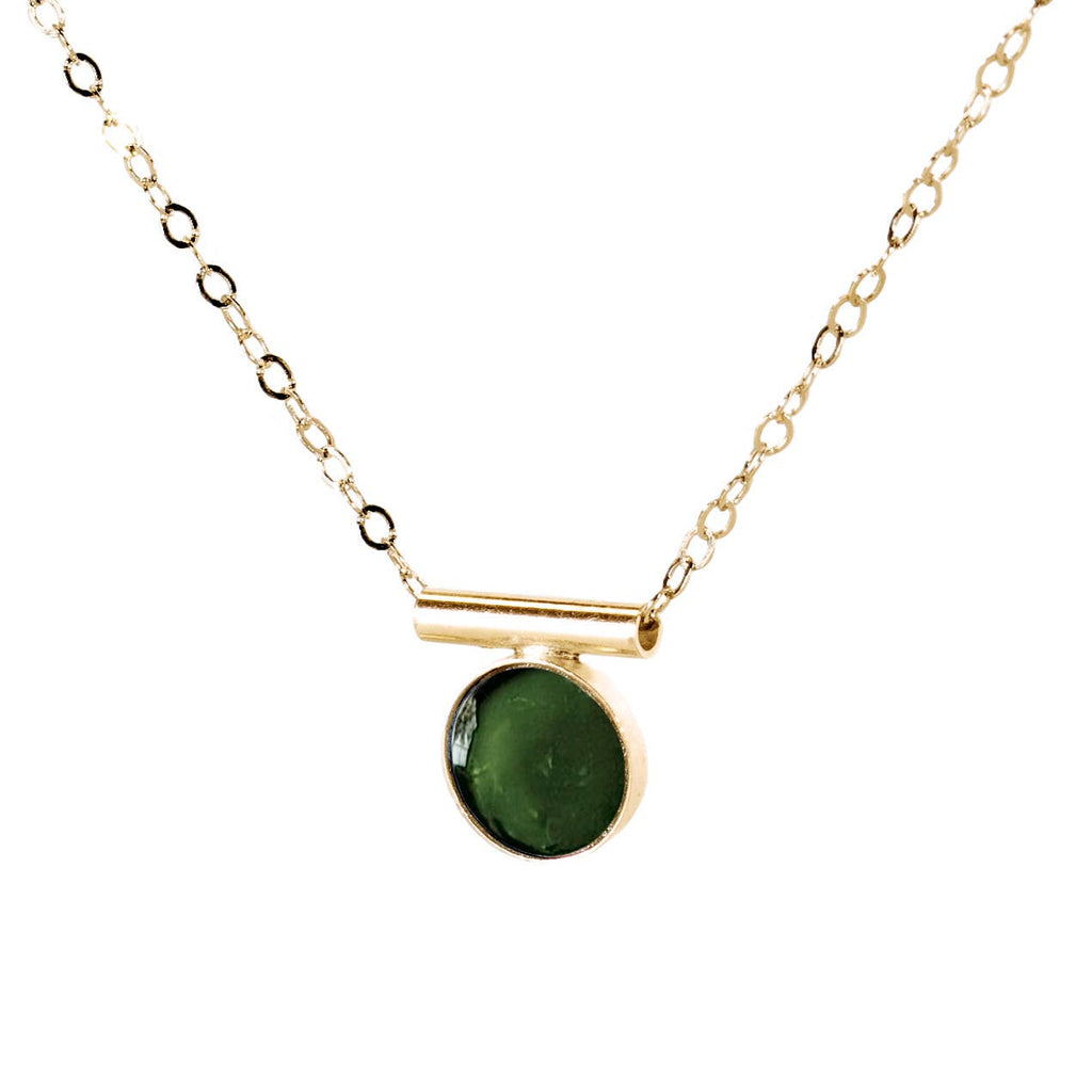 Emerald Chiefe Necklace - 14K Gold Fill
