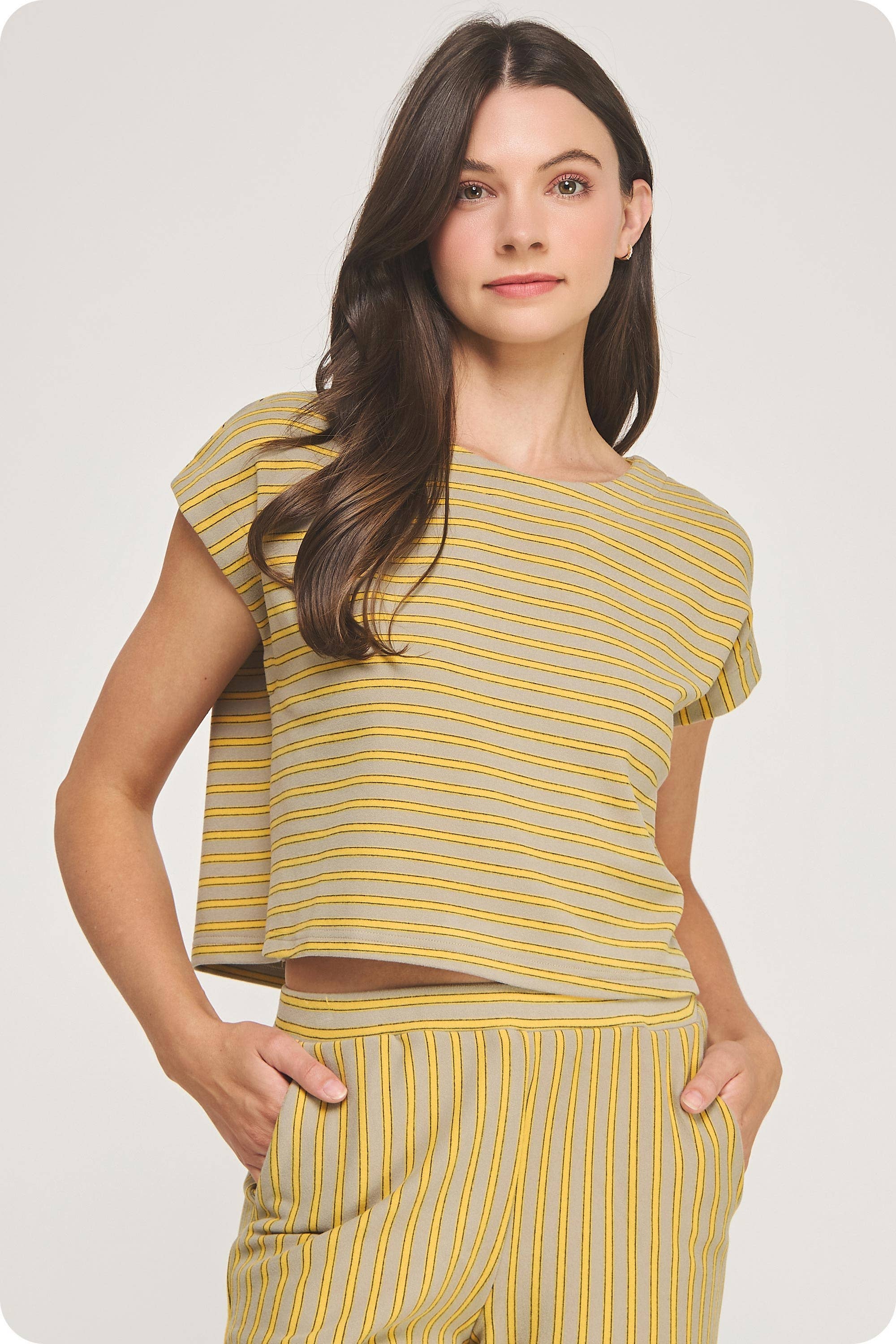 Striped Knit Top