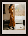 Timeless Bronze Belted Edith Dress
