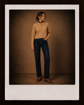 Camel Cardigan with Gold Buttons