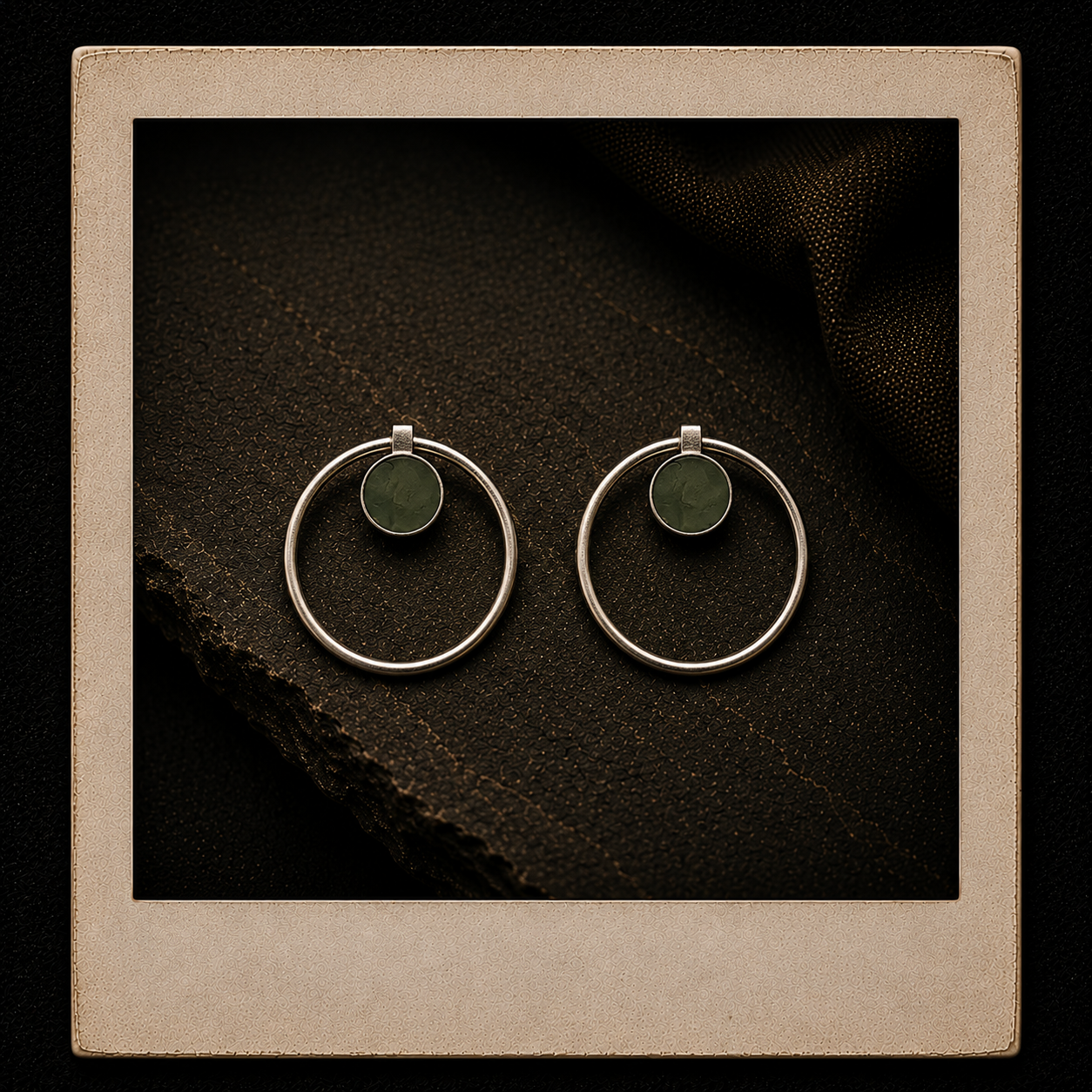 Jade Annulet Earrings
