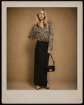 Satin Leopard Button Down