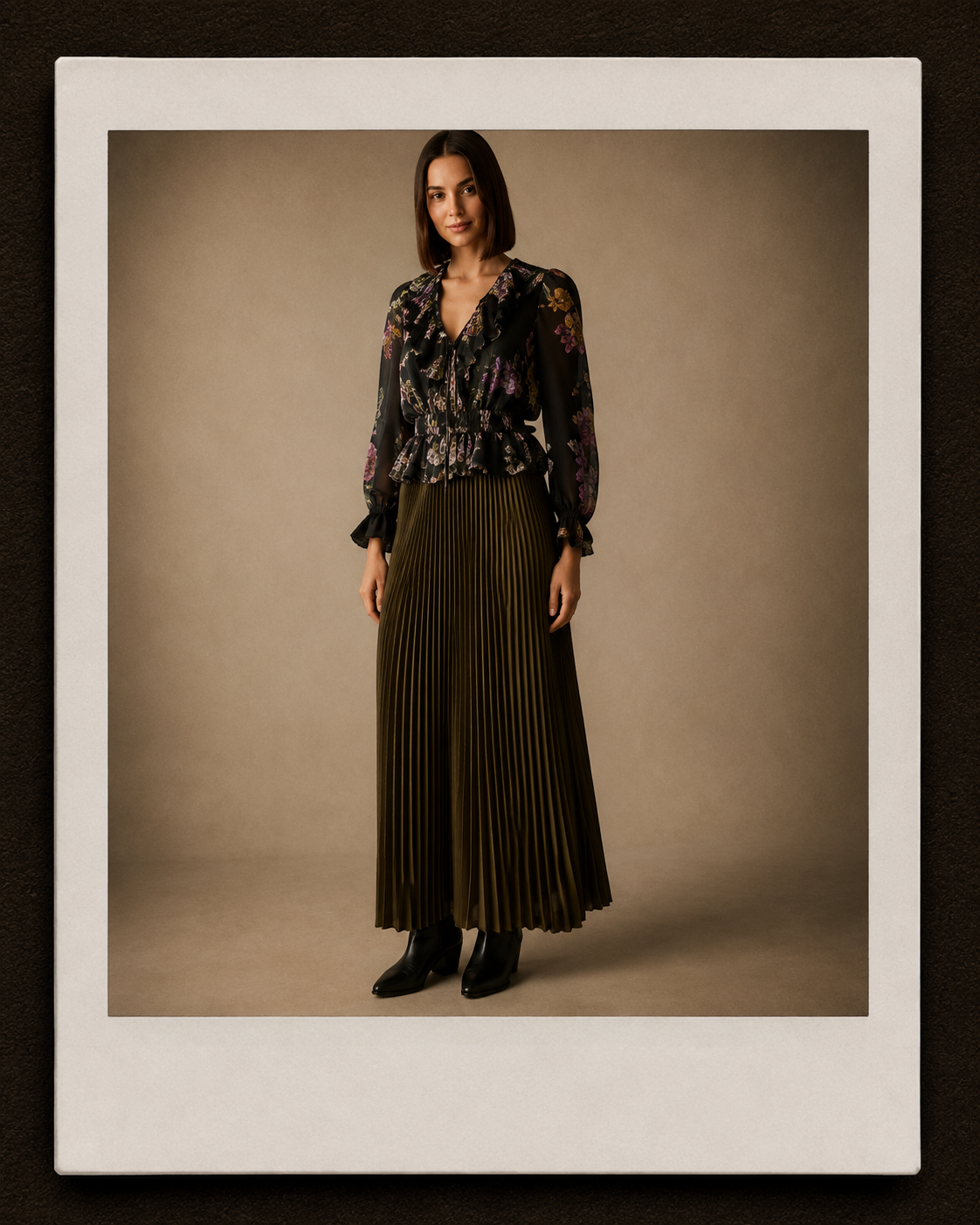 Wesley Pleated Skirt