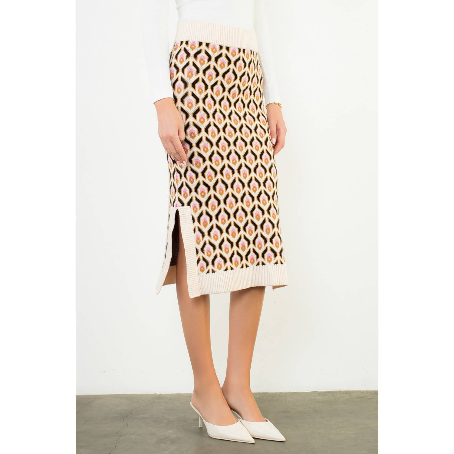 Retro Vibes Midi Skirt