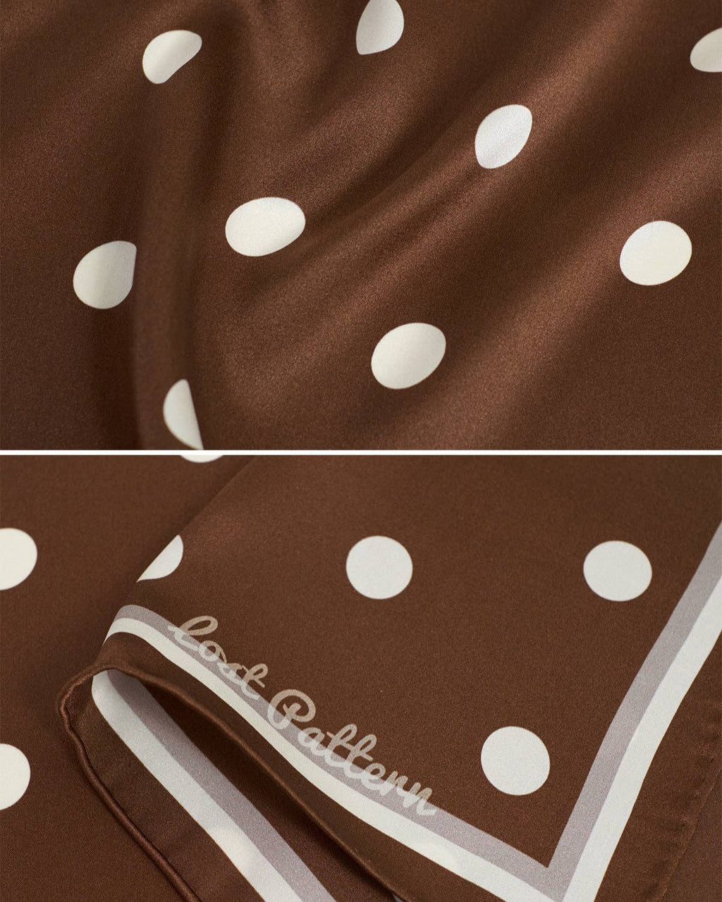 Exhibit 009: Retro Polka Dot Silk Scarf