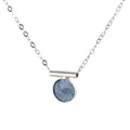 Granite Inlay Pendant Necklace - Sterling Silver