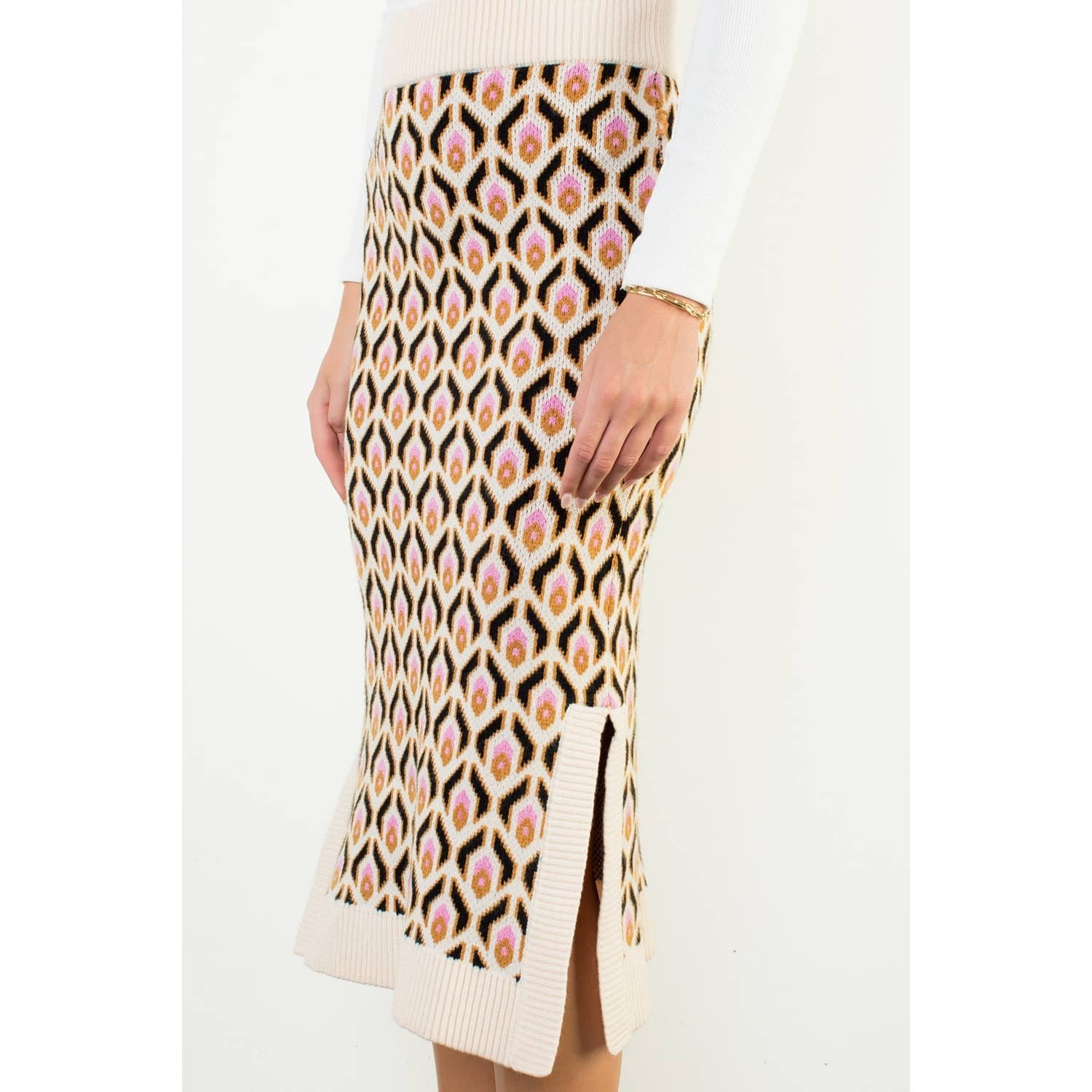 Retro Vibes Midi Skirt