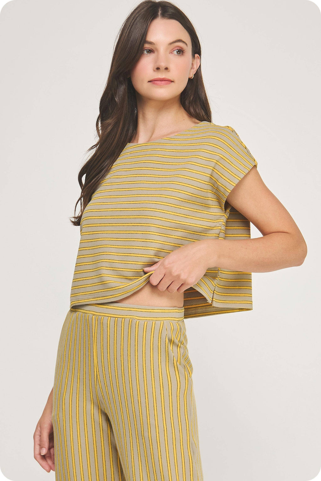 Striped Knit Top