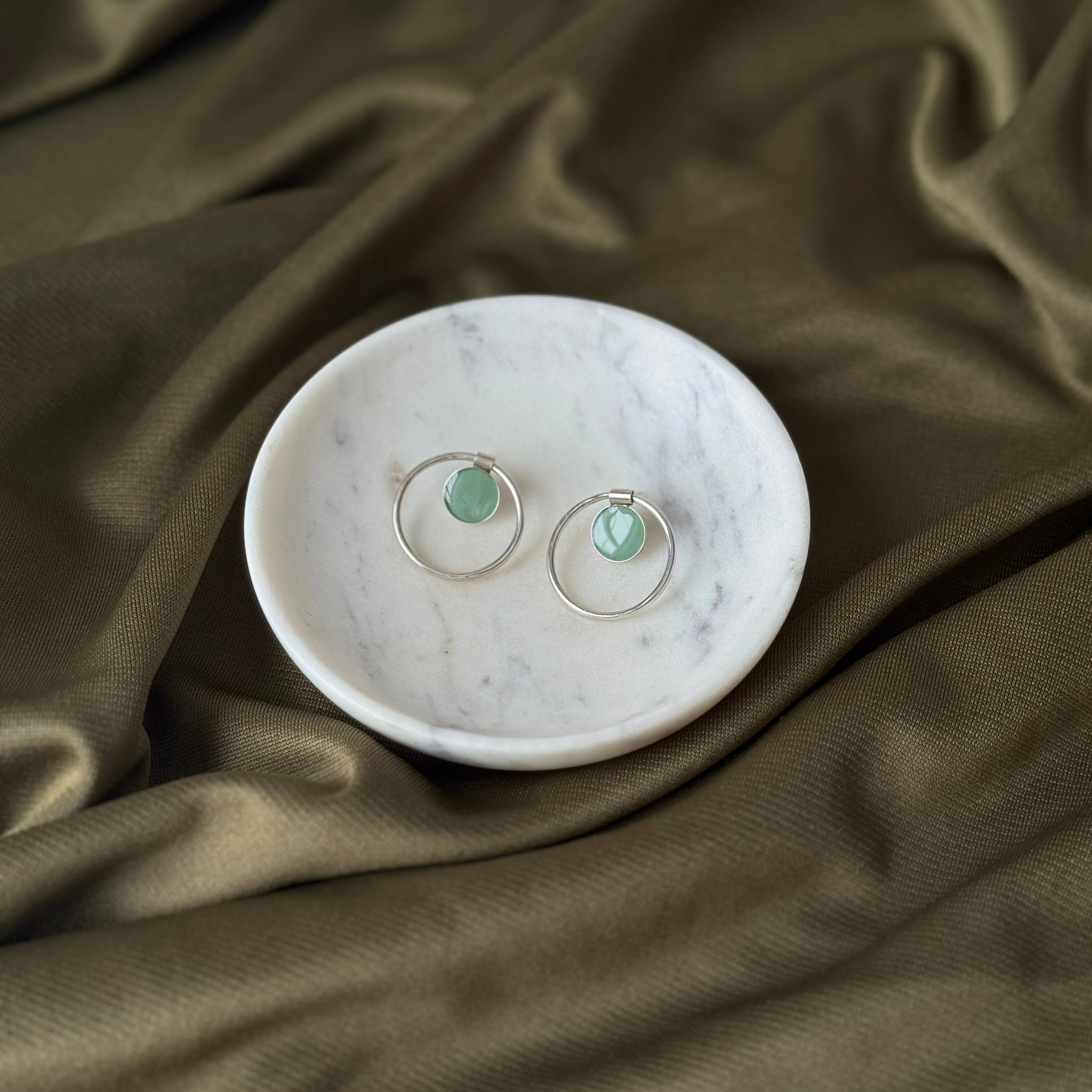 Jade Annulet Earrings