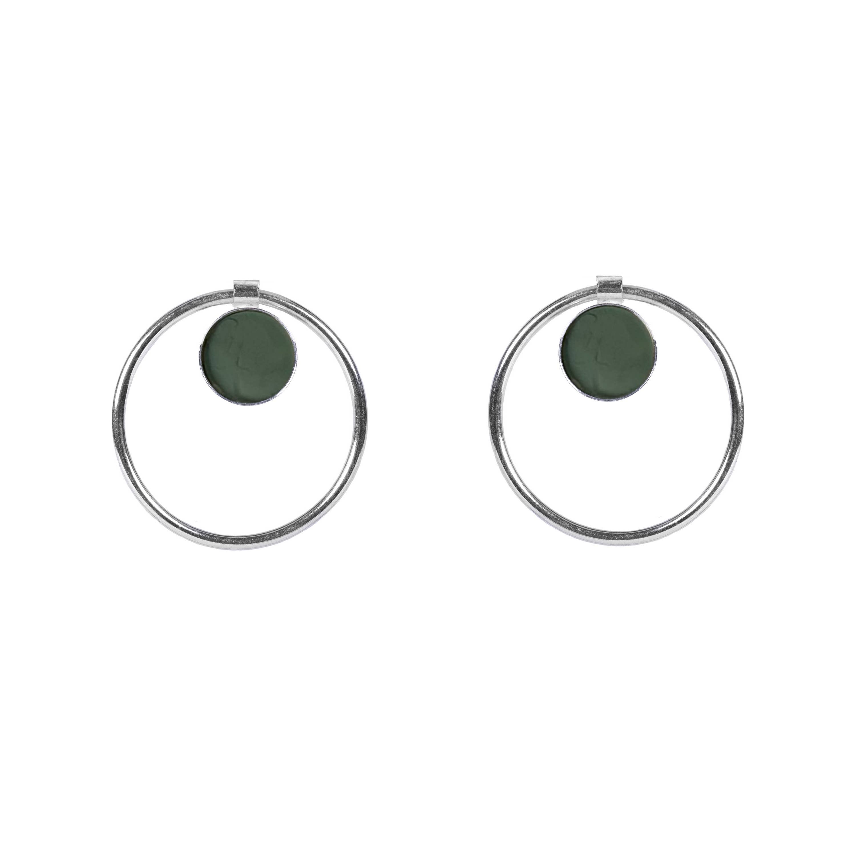 Jade Annulet Earrings