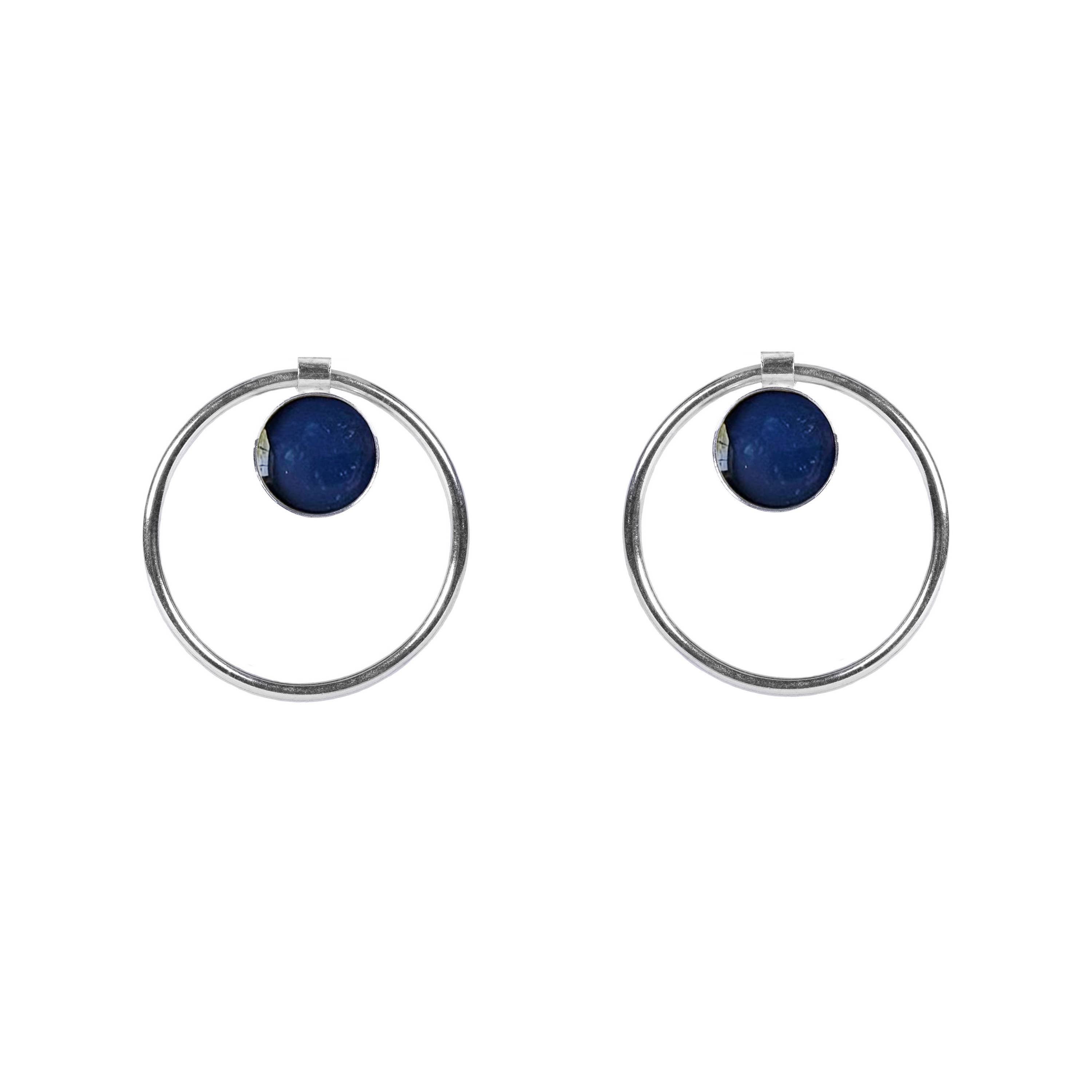 Sapphire Annulet Earrings